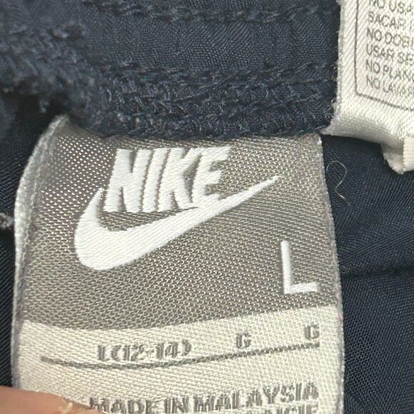 Nike Track Pants Mens Large Blue Drawstring Pockets Measures 32x32 - Picture 10 of 13